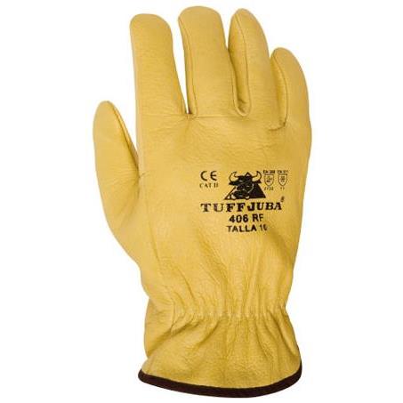 Gant hiver 406RF cuir fleur de bovin avec doublure coton