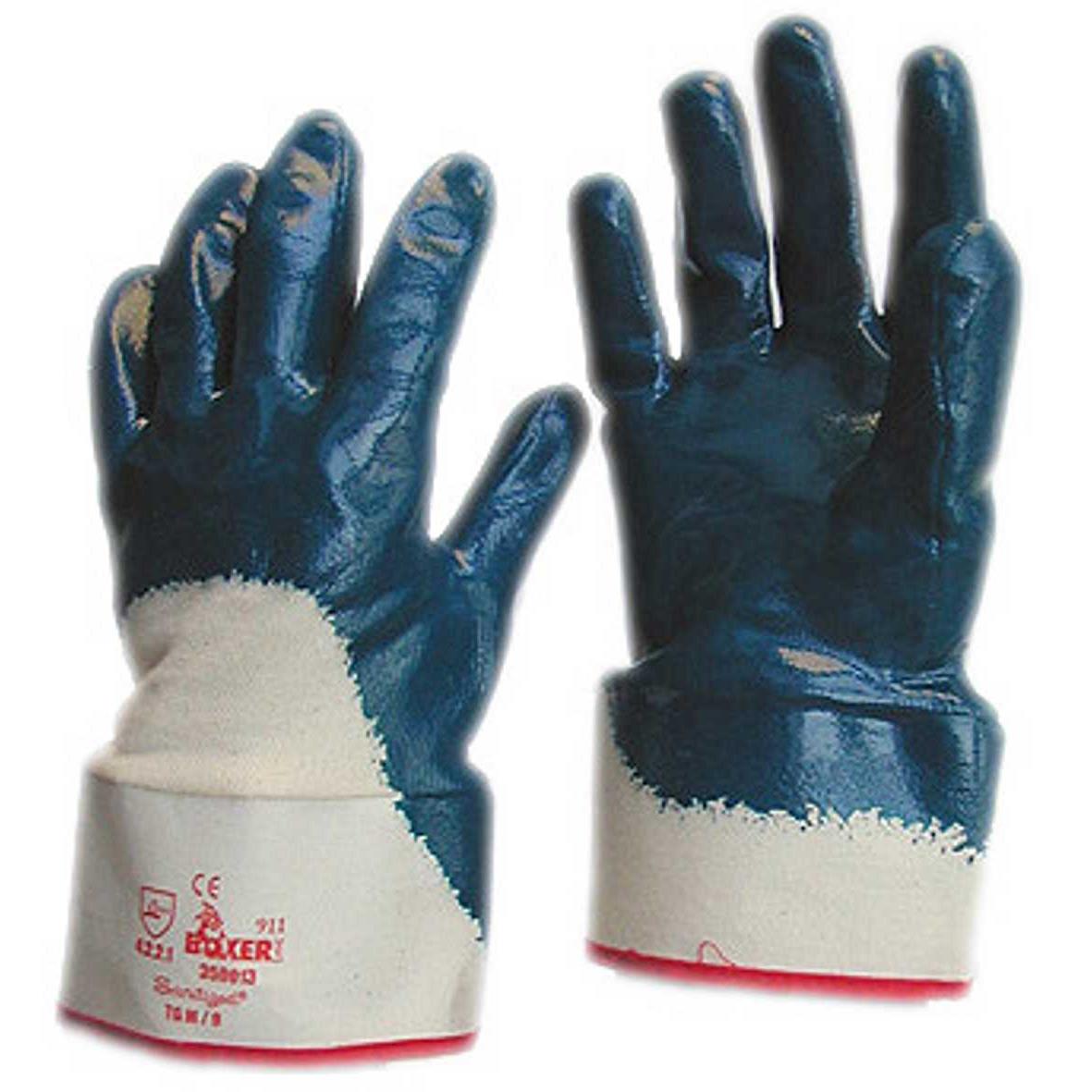 Gant NBR 326T lourd, manchette sécurité, dos aéré