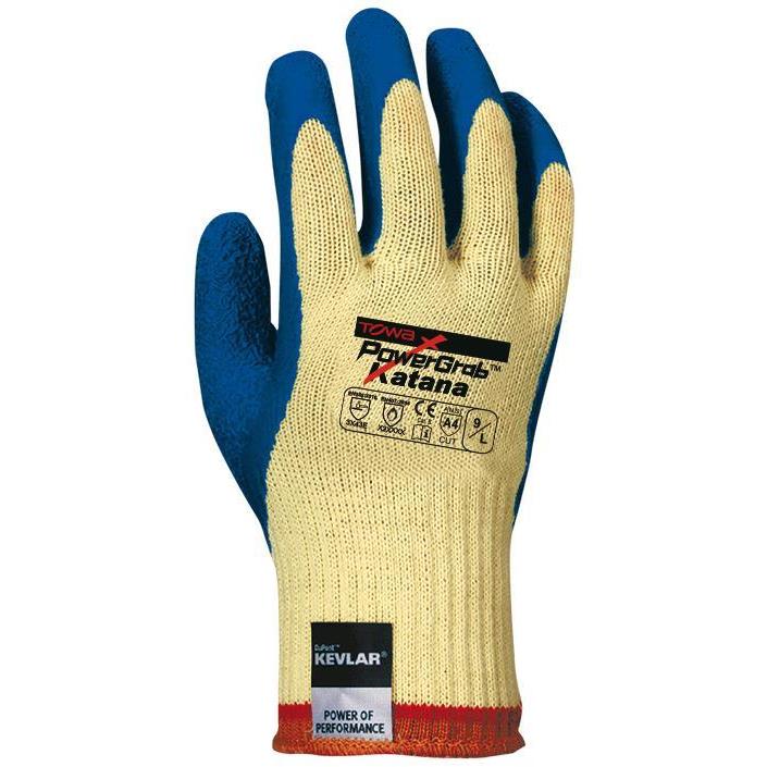 Gant anticoupure POWER KATANA kevlar enduit latex 3X43F  EN407 X2XXXX