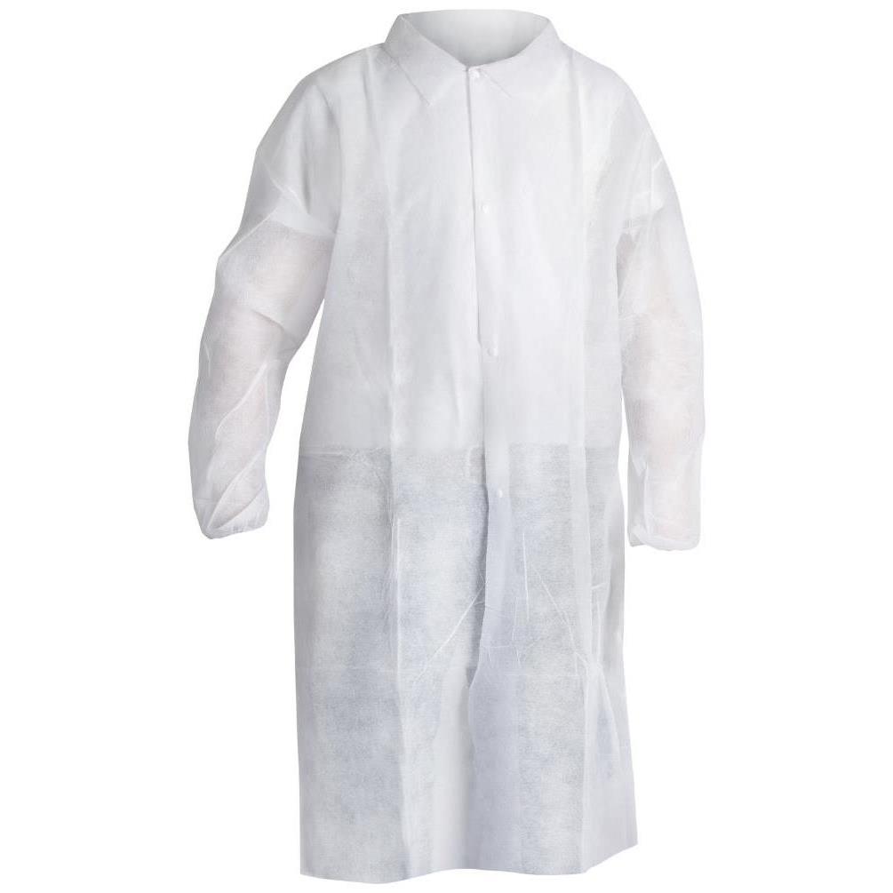 Blouse en polypropylène blanc sans poches