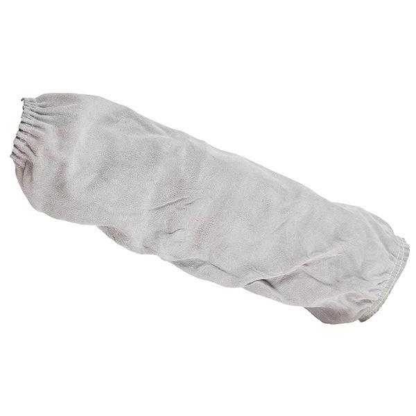 Manchettes en cuir croûte 40cm & élastique (paire)