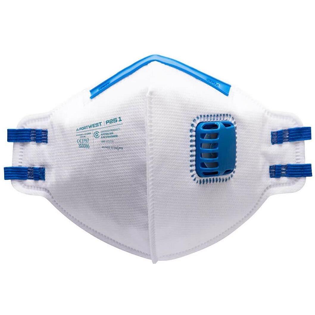 Boite de 20 masques pliable FFP2 avec valve P251 Portwest