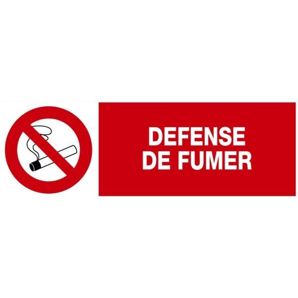 Panneau interdiction de fumer 450/150mm