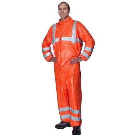 Combinaison jetable HV 4055X CAT III type 5 et 6 EN20471 Cl.3 sans capuche