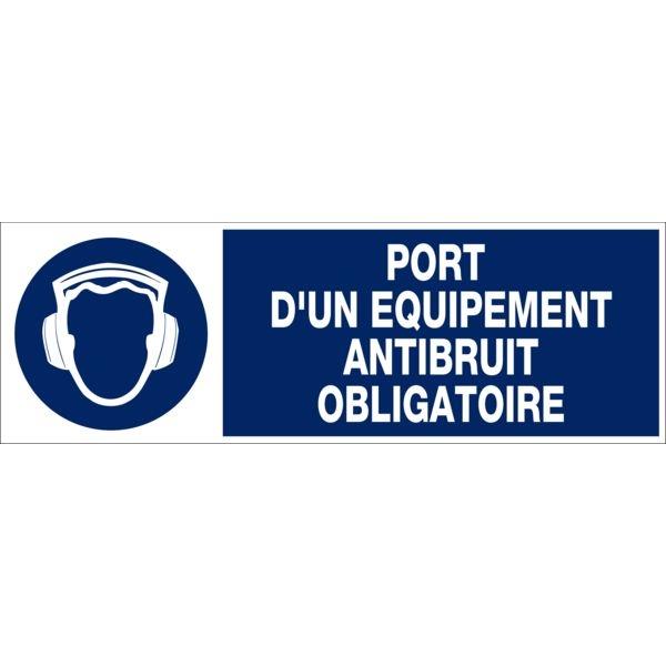 Panneau obligation port d'un équipement anti-bruit 450/150mm