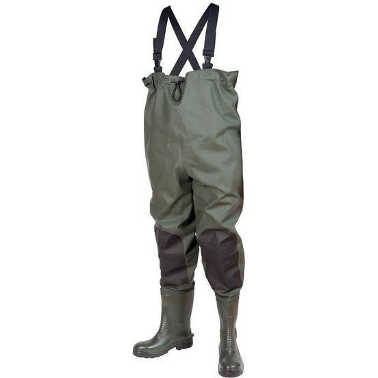 Waders de sécurité en pvc vert EN20345 S5