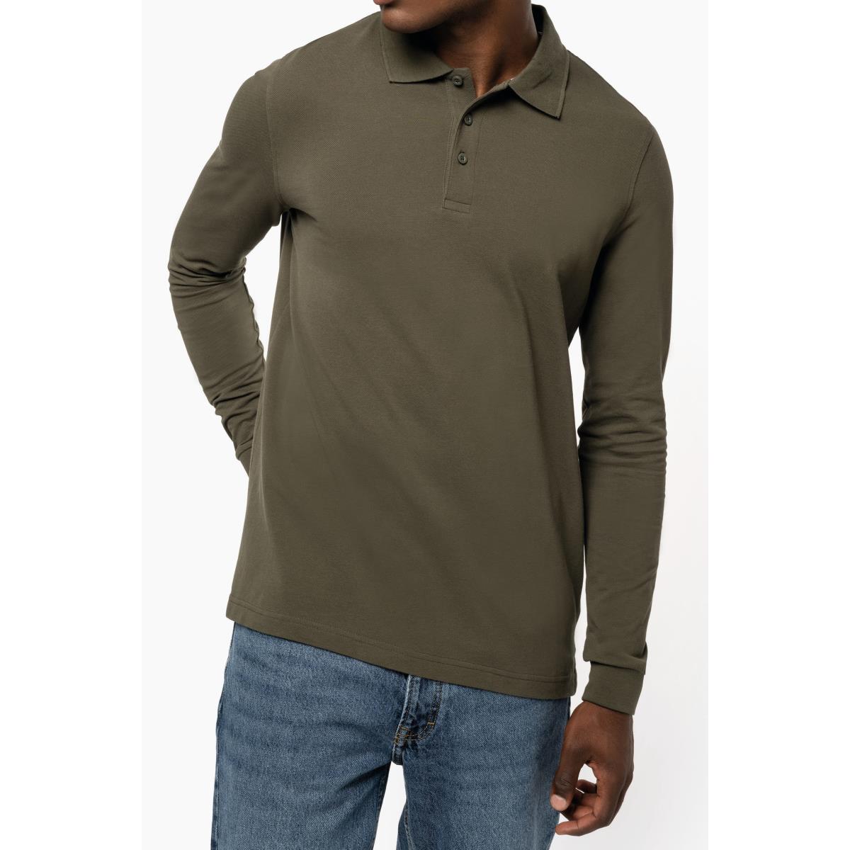 Polo homme manches longues K243
