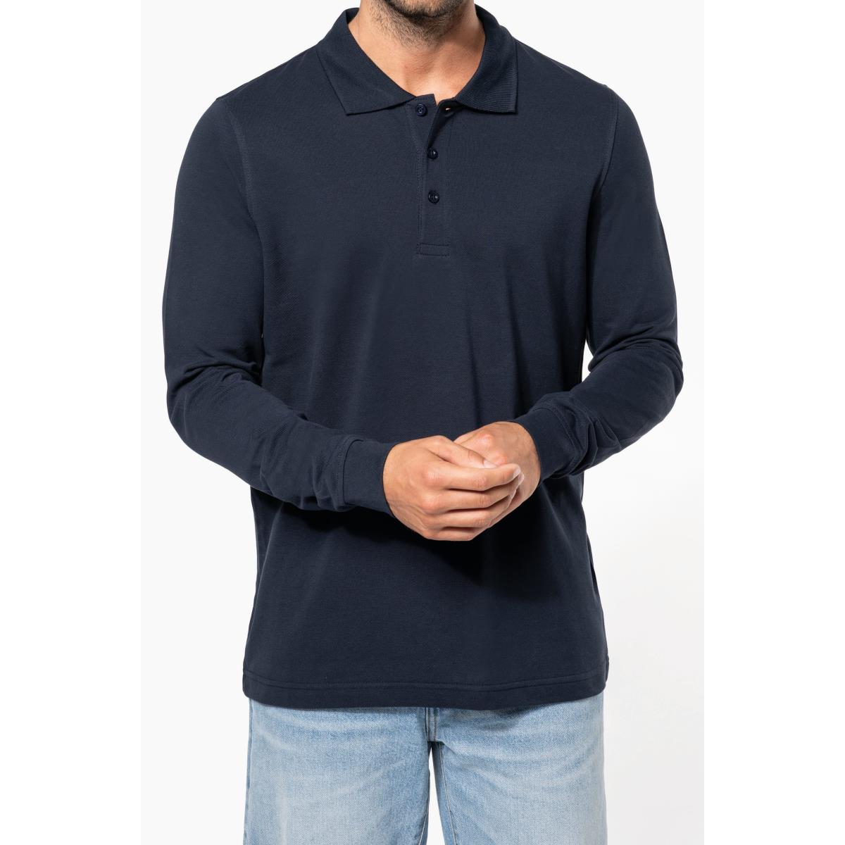Polo Piqué Manches Longues Homme Kariban K256