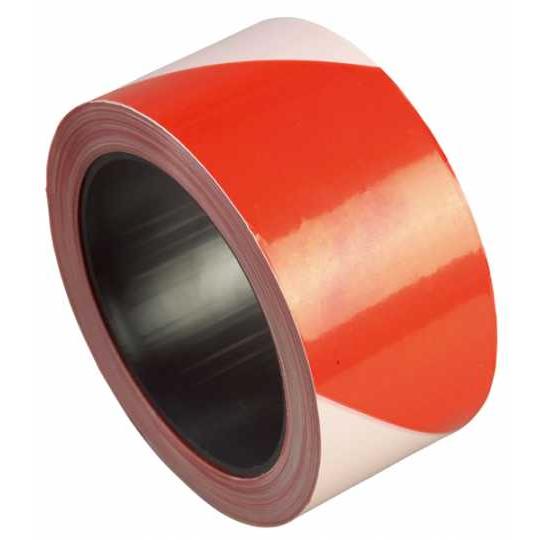 Ruban alterné de signalisation rouleau  100m par 50mm
