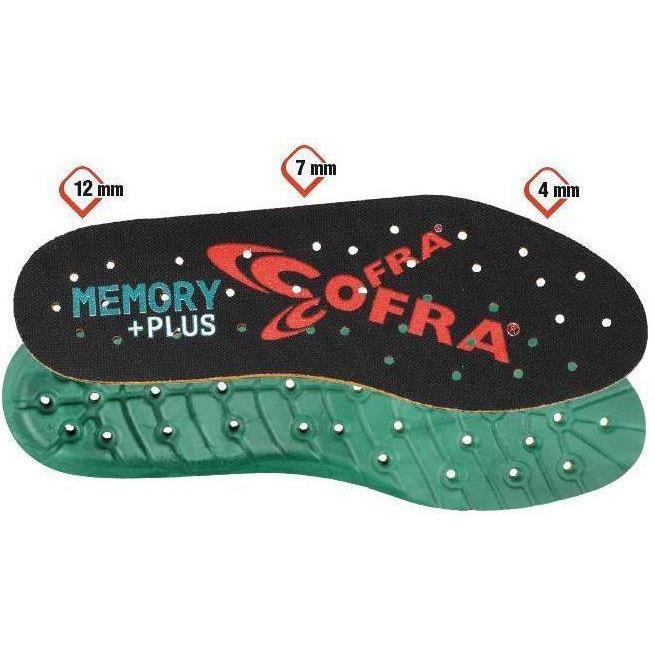 Semelle grand confort MEMORY PLUS à mémoire de forme