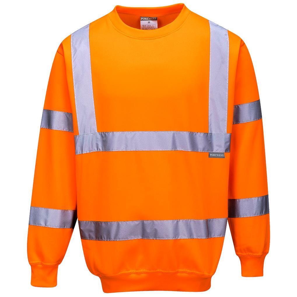 Sweatshirt HAUTE VISIBILITE col rond EN471 classe3 300 Gr/m²
