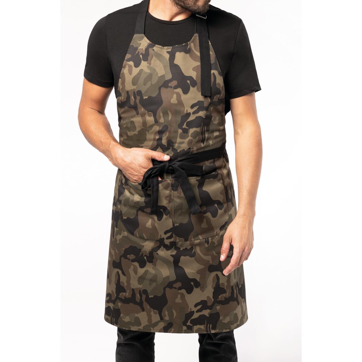 Tablier à bavette coton couleur