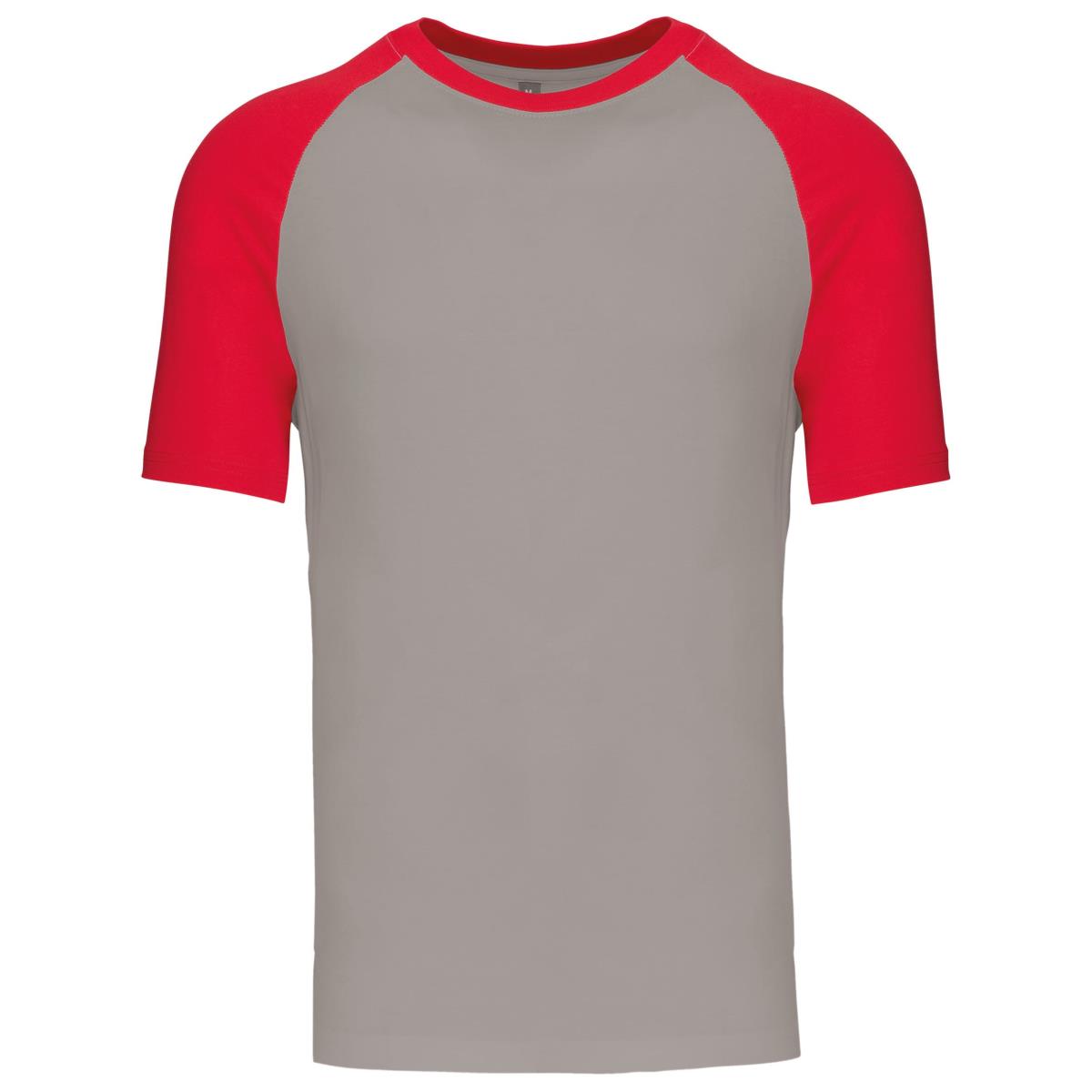 Tee-shirt K330 base-ball 100% coton bicolore