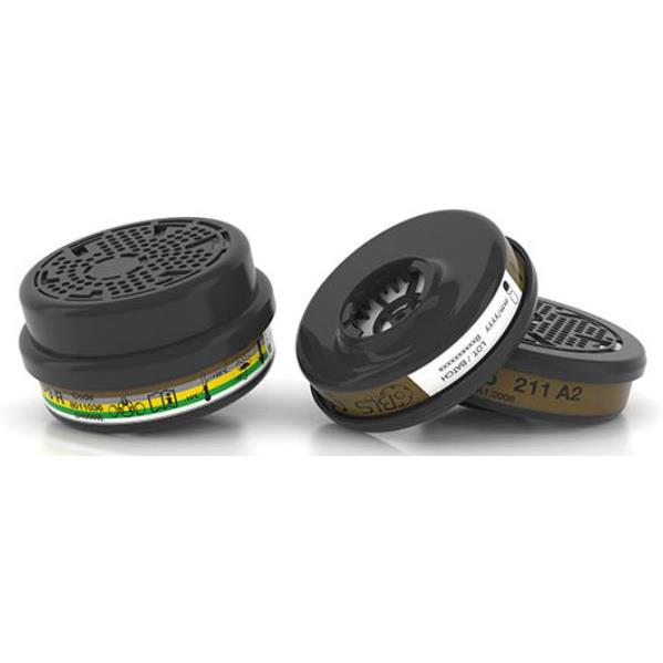 Paire de filtres A2P3R serie 200 pour demi-masque et masque BLS compatible