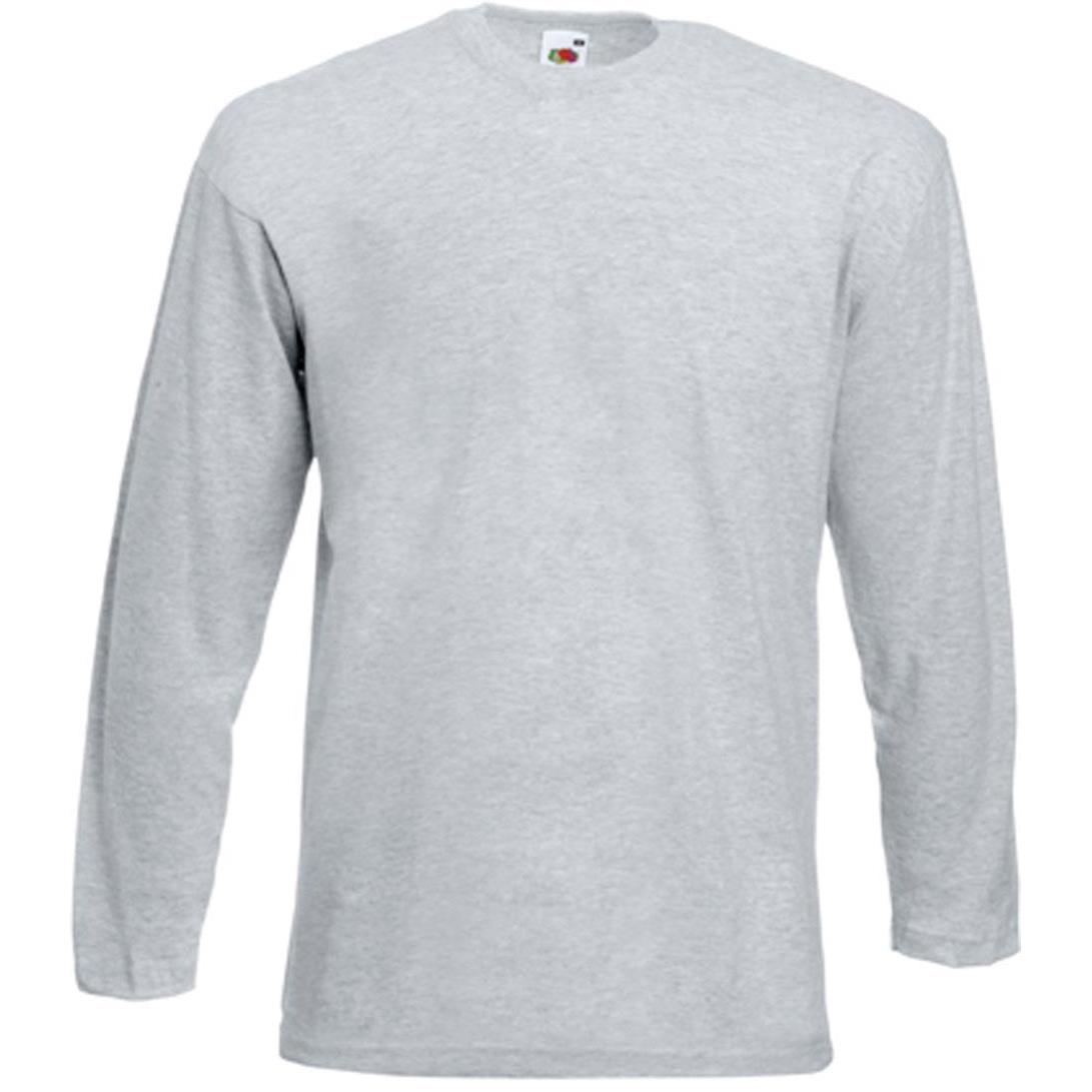 Tee-shirt SC201  manches longues longues col rond  VALUE WEIGHT 165gr