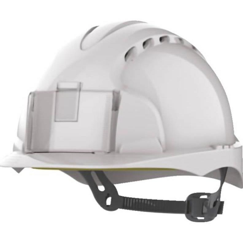 Casque EVO2 ventilé blanc avec porte-badge de JSP Safety