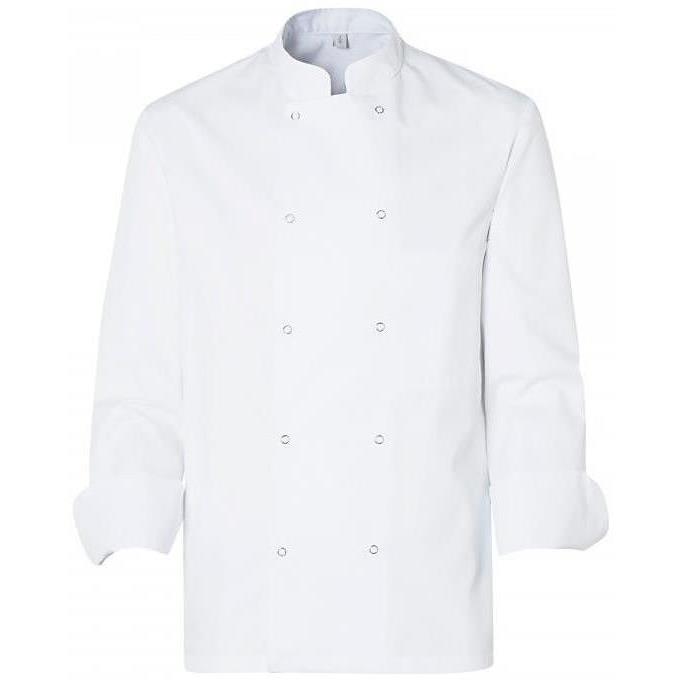Veste de cuisinier SNAP à pressions en 50/50 pc blanc