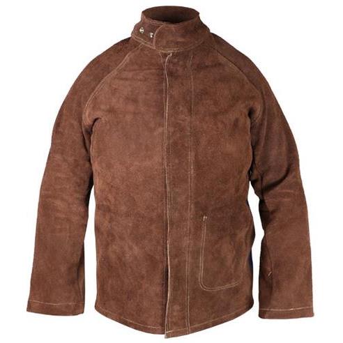 Veste de soudeur cuir VEPSOUD avec lucarne attache dorsale