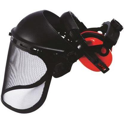 Ensemble visière grillagée + antibruit sur serre-tête HG925N