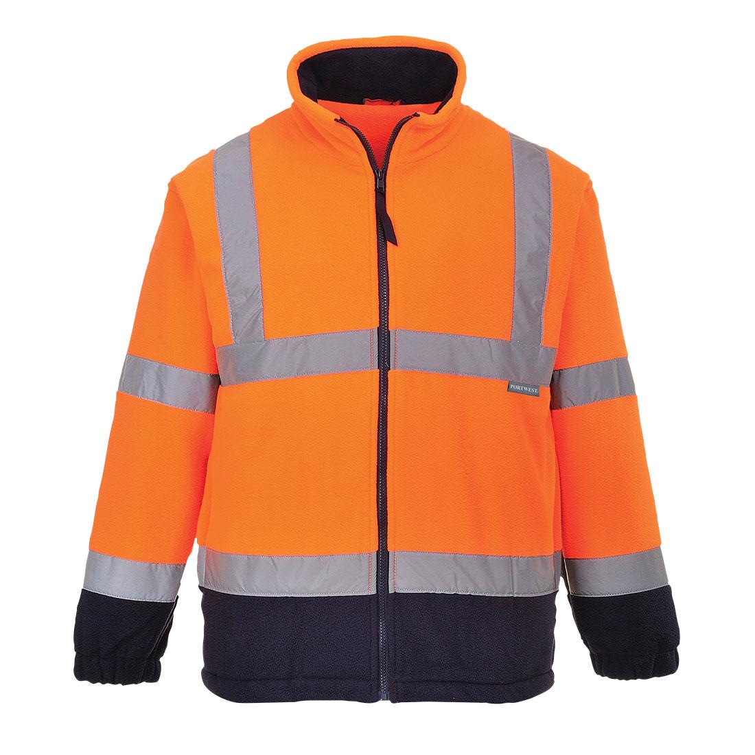 Blouson polaire de signalisation F301 , doublure intérieur filet, EN471 classe 3
