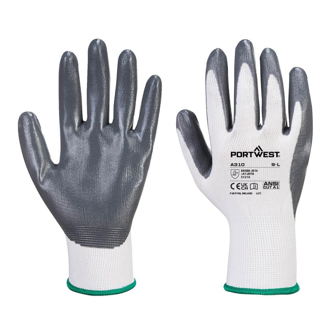 Paquet de 12 paires de gants tissu synthétique paume enduit nitrile
