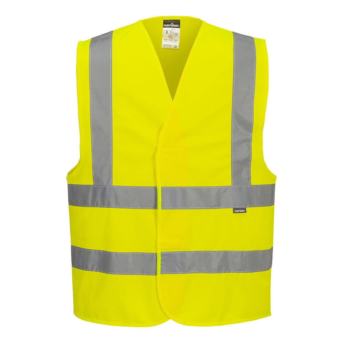 Gilet signalisation maille EN471 Bandes 2-horiz.+2.Vertic.