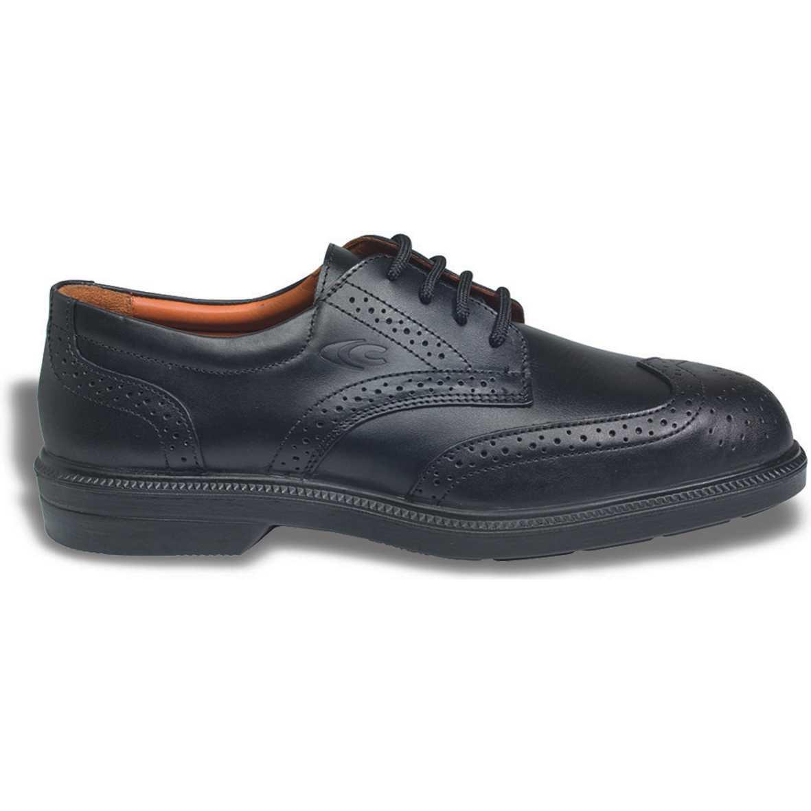 Chaussure ville sécurité BELL , cuir fleur, doublée cuir EN345 S1