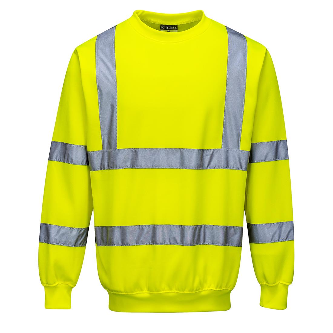 Sweatshirt HAUTE VISIBILITE col rond EN471 classe3 300 Gr/m²