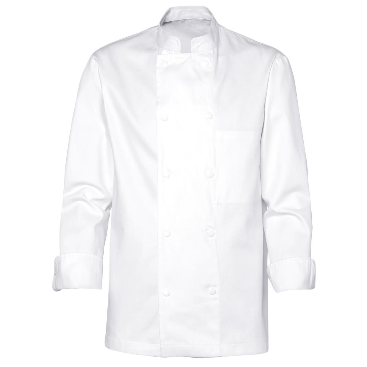 Veste de cuisinier VDNS3 coton blanc