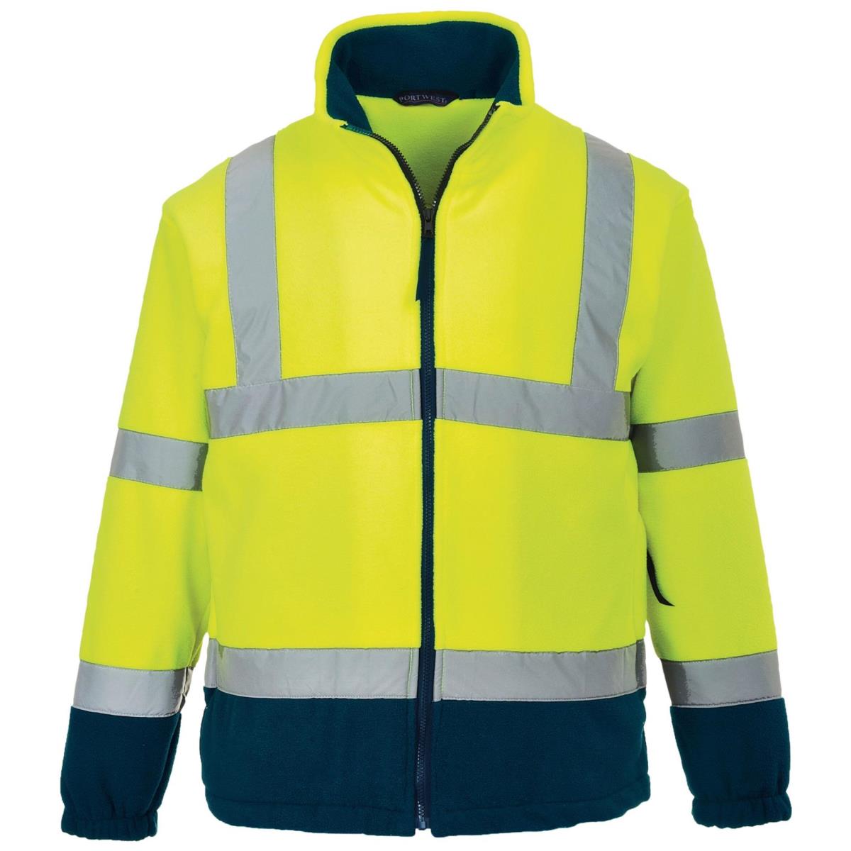 Blouson polaire de signalisation F301 , doublure intérieur filet, EN471 classe 3