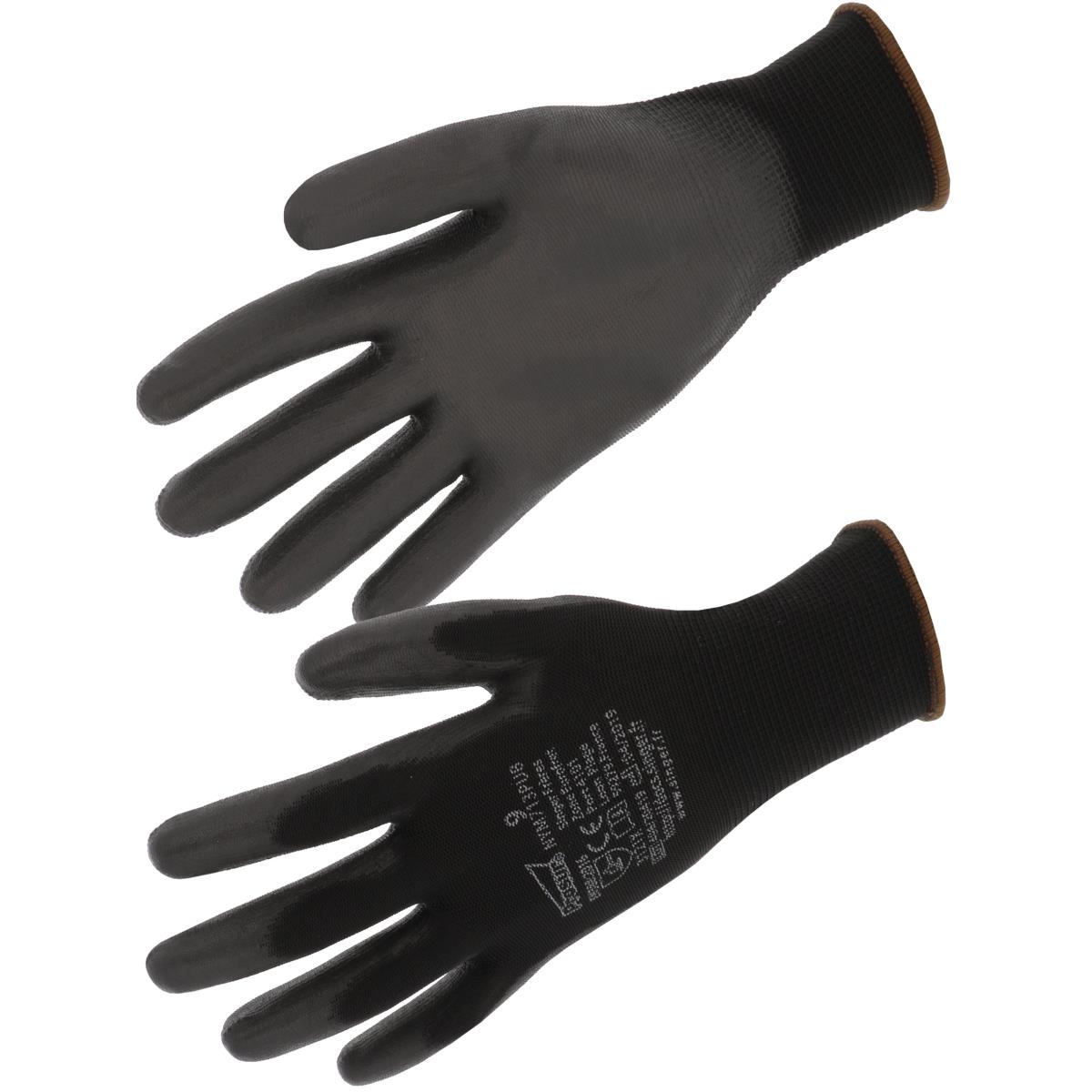 Gant PU support polyester sans couture jauge 13 NYM713PU