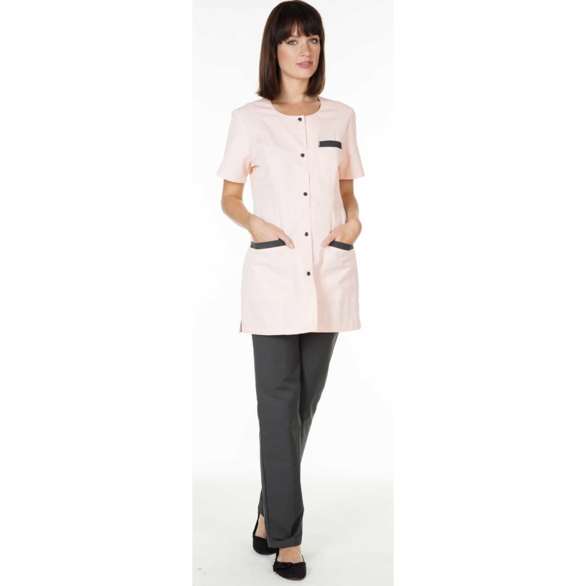 Tunique CAROLE manches courtes 65% polyester 35% coton