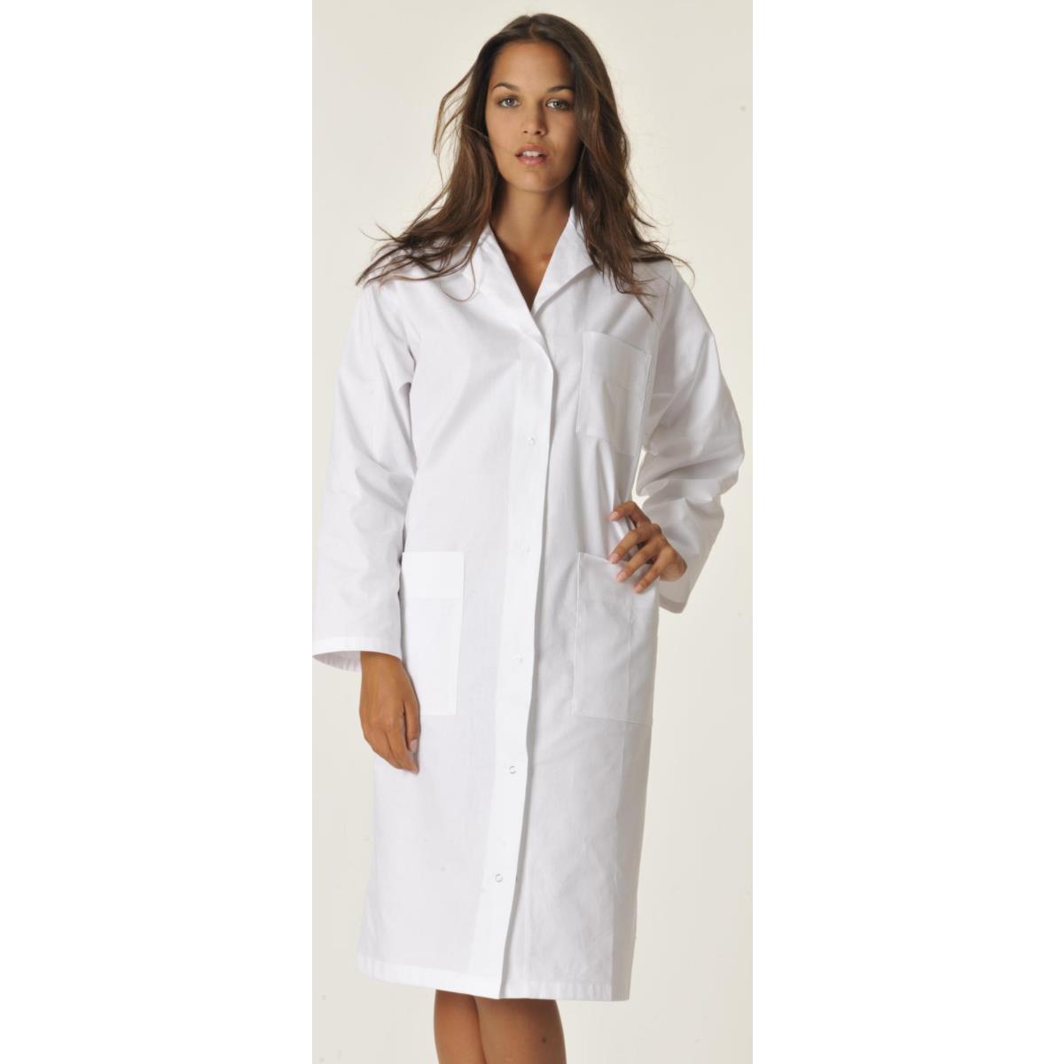 Blouse femme CHEMISIER en 100% coton blanc