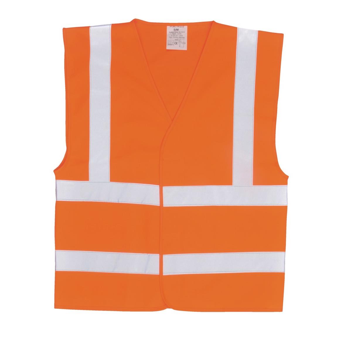 Gilet signalisation maille EN471 Bandes 2-horiz.+2.Vertic.