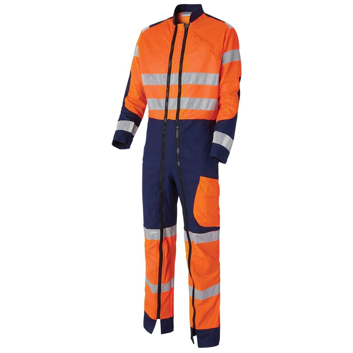 Combinaison double fermeture  haute visibilite LUKLIGHT EN471 classe 3