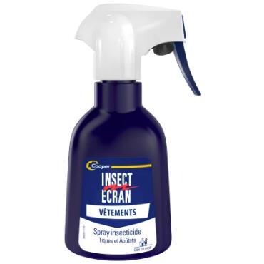 Spray répulsif anti-tiques et moustiques INSECT ECRAN pour vêtements