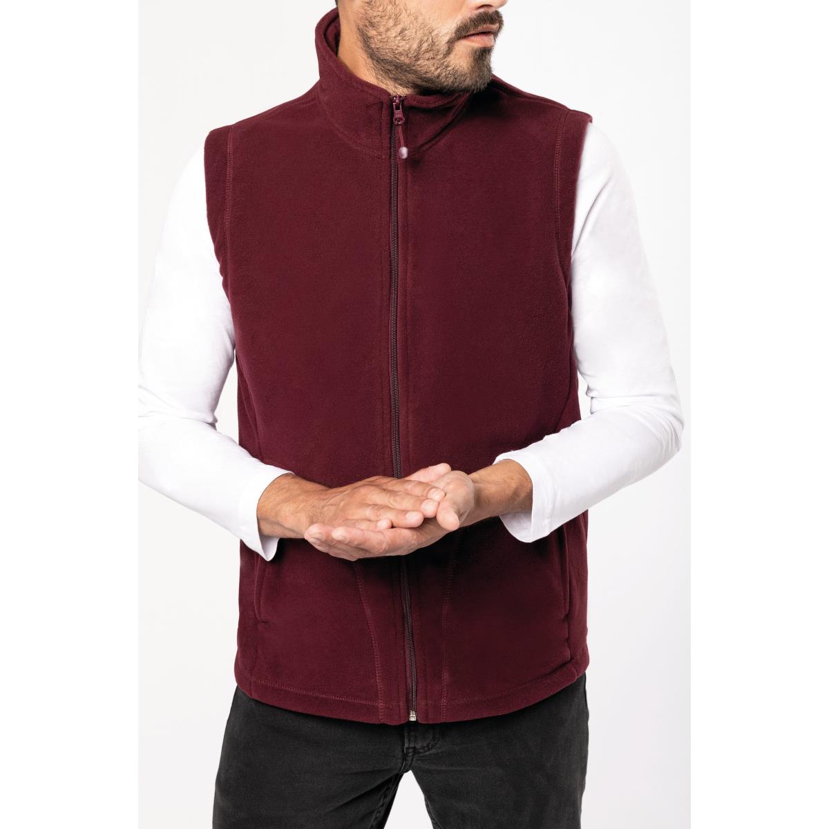 Gilet polaire LUCA  K913 100% poly. anti-peluchage, 2 poches côtés
