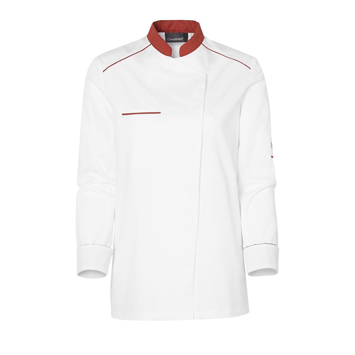 Veste de cuisinier femme NEOSPIRIT manches longues