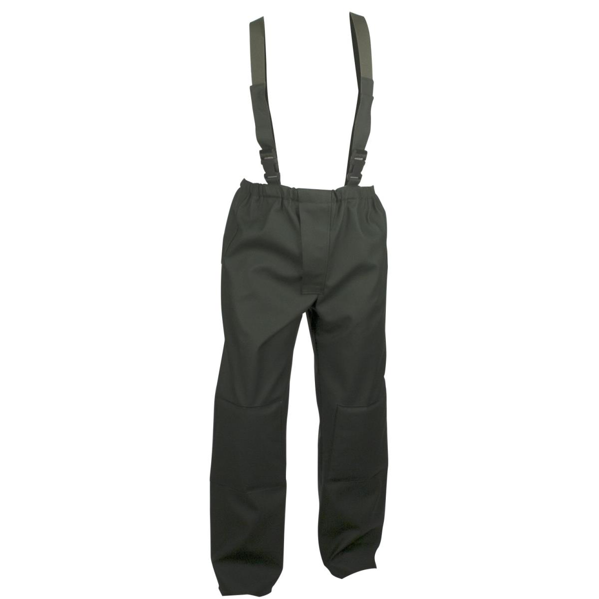 Pantalon de pluie MORGAT 580g/m² , avec bretelles + renfort genoux