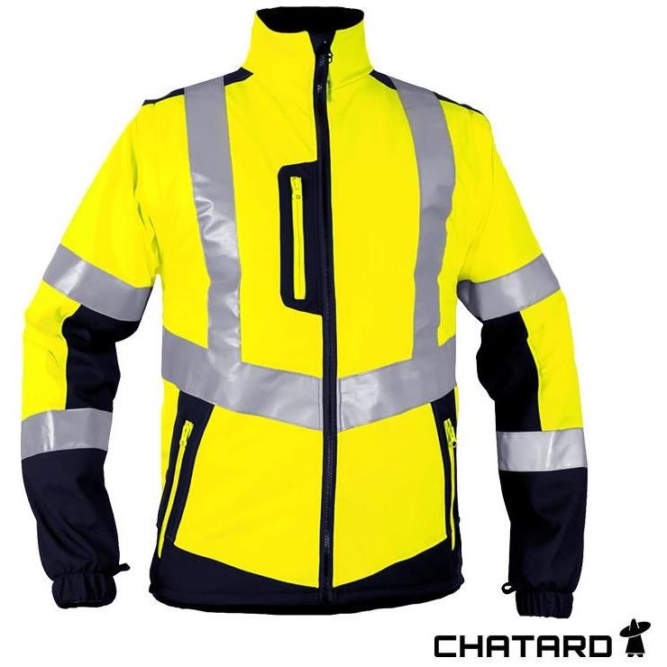 Blouson softshell hv FJORD3 Chatard EN20471 Cl. 2  manches amovibles
