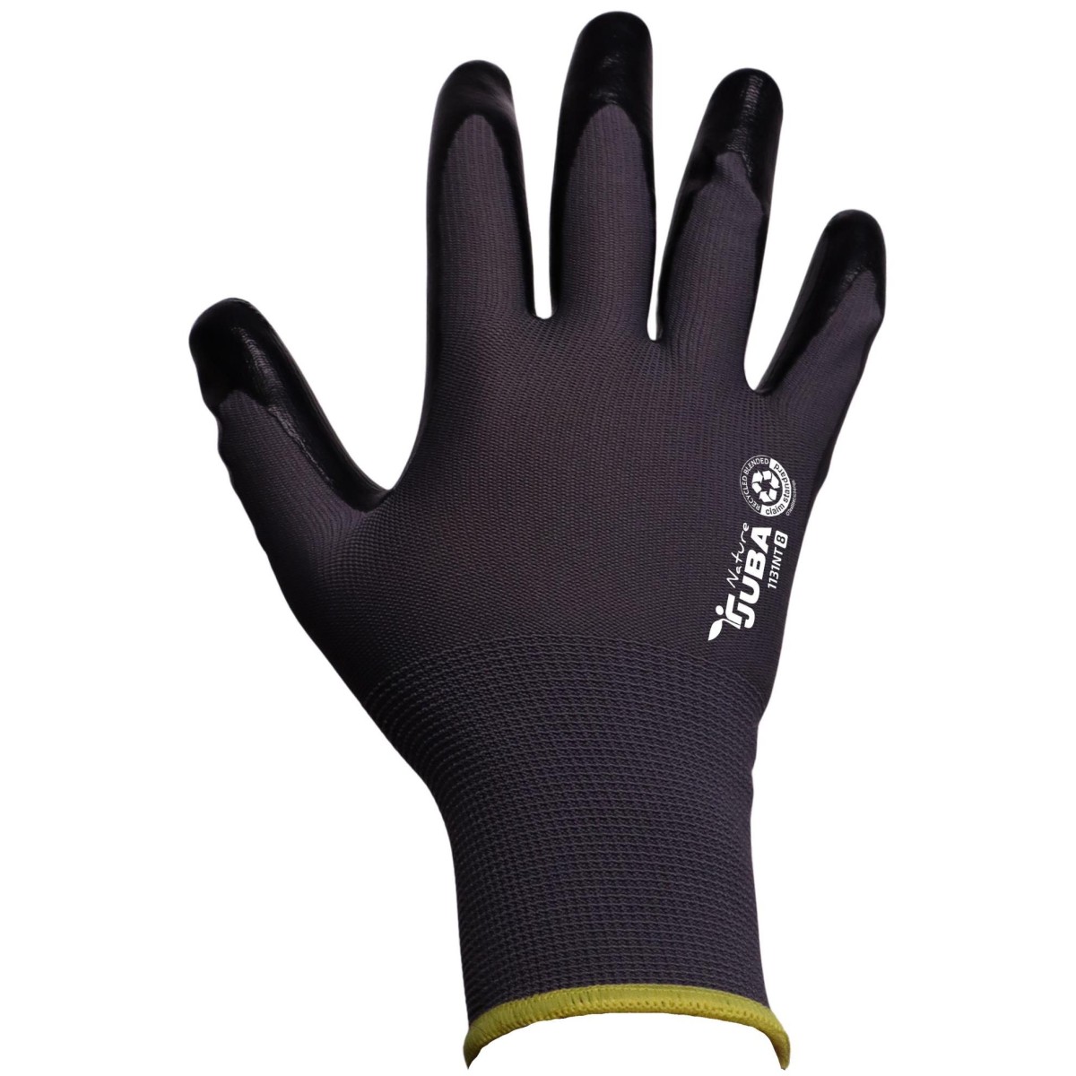 Paquet de10 paires gants Ecoresponsable polyester recyclé paume enduit nitrile