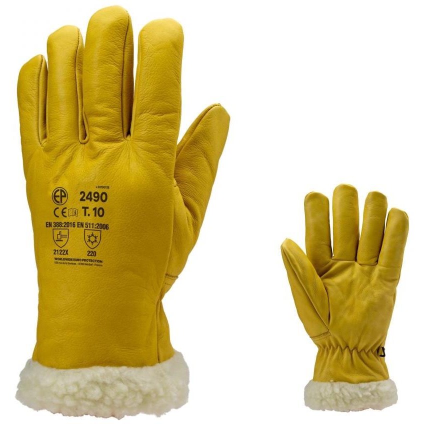 GANT ISLANDE tout cuir de vachette supérieur EN388 et EN511 220
