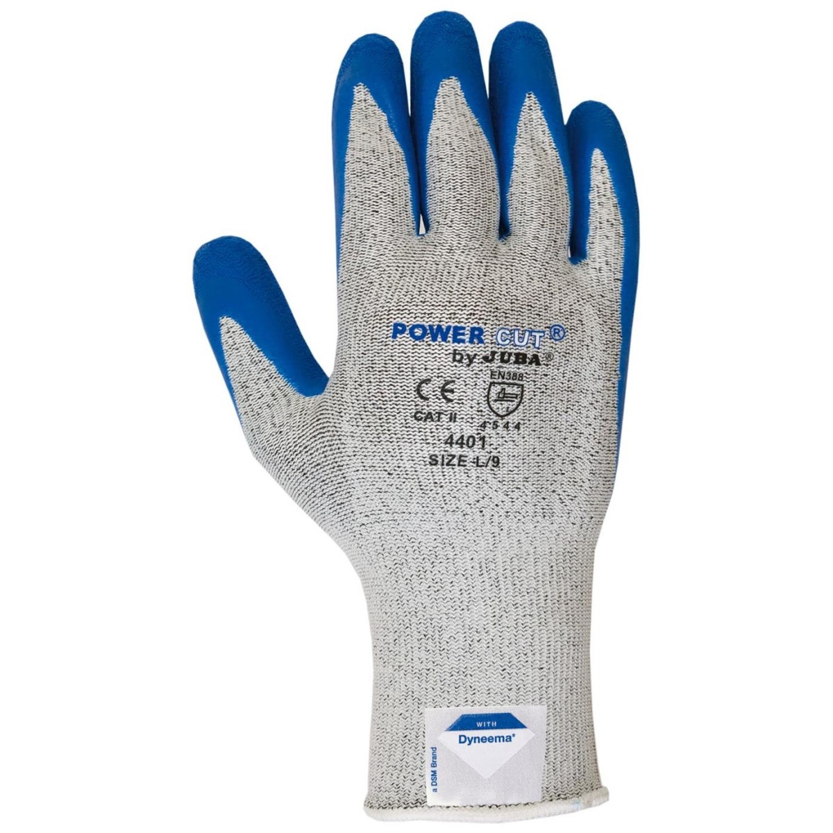 Gant POWER CUT 4401 anti coupure INDICE D en dyneema/latex jauge 10