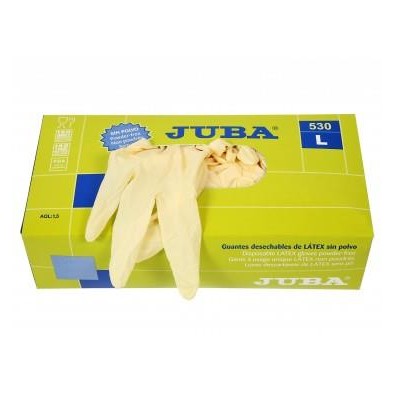 Boite de 100 Gants 530 latex naturel ambidextre non poudré