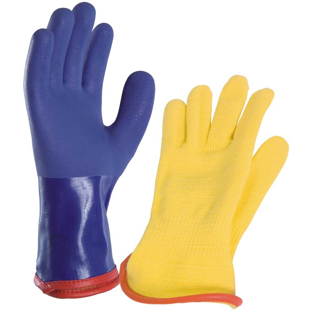 Gant isothemique en PVC  30cm avec doublure amovible, contre le froid.