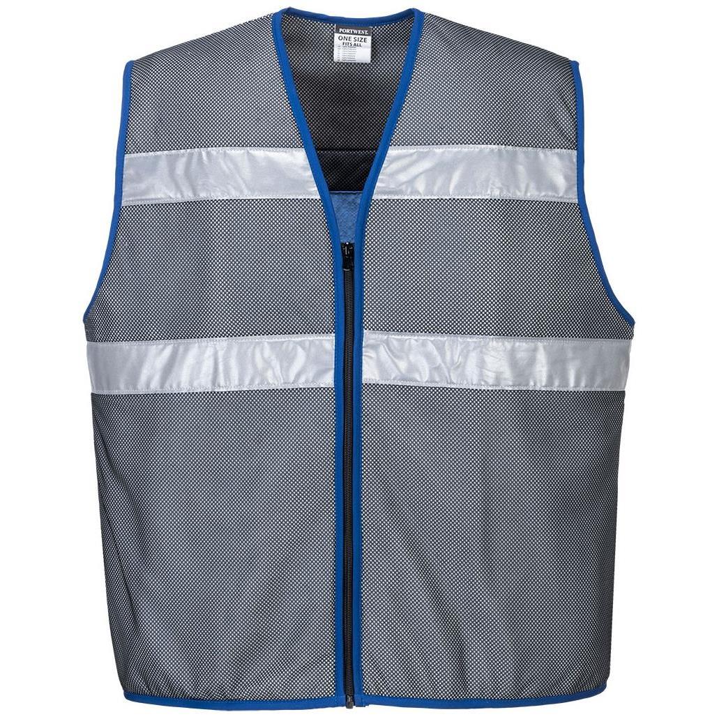 Gilet rafraichissant 100% polyester matelassage PVA, fils de bambou