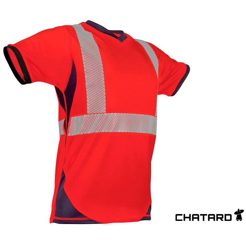 Teeshirt signalisation TONGA maille naturatex ISO 20471 classe2 EN13758-2 UPF 40