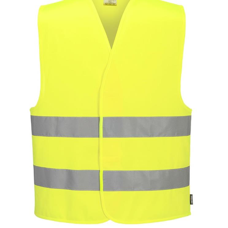 Gilet de signalisation maille EN20471 Double bandes horiz.