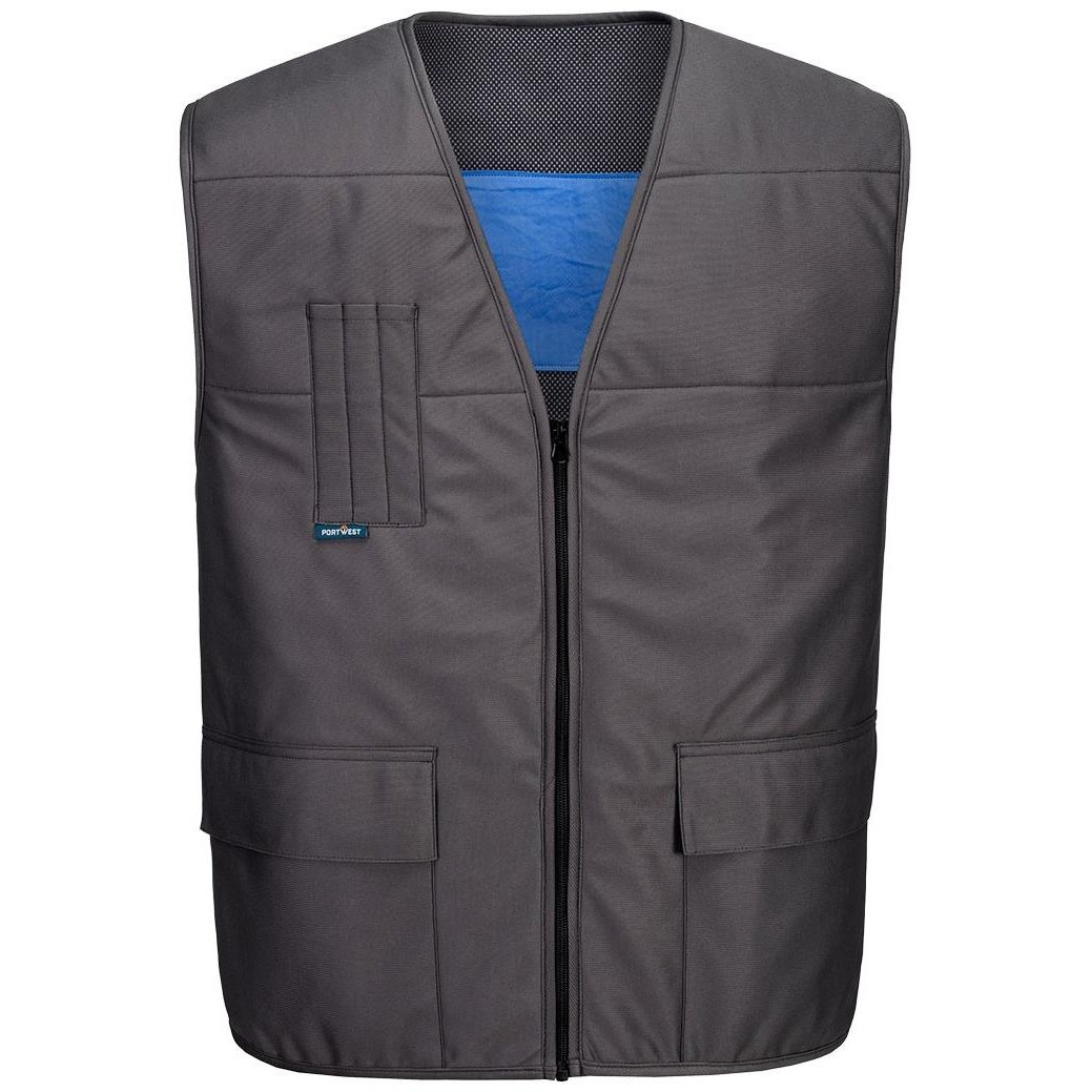 Gilet rafraichissant CV28 100% polyester matelassage PVA, fils de bambou