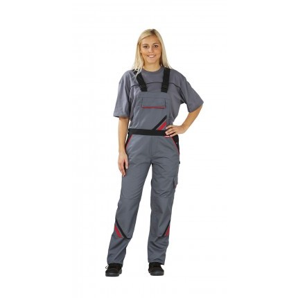 Cotte à bretelles femme de travail HIGHLINE en polycoton 285g/m²